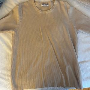beige knit top